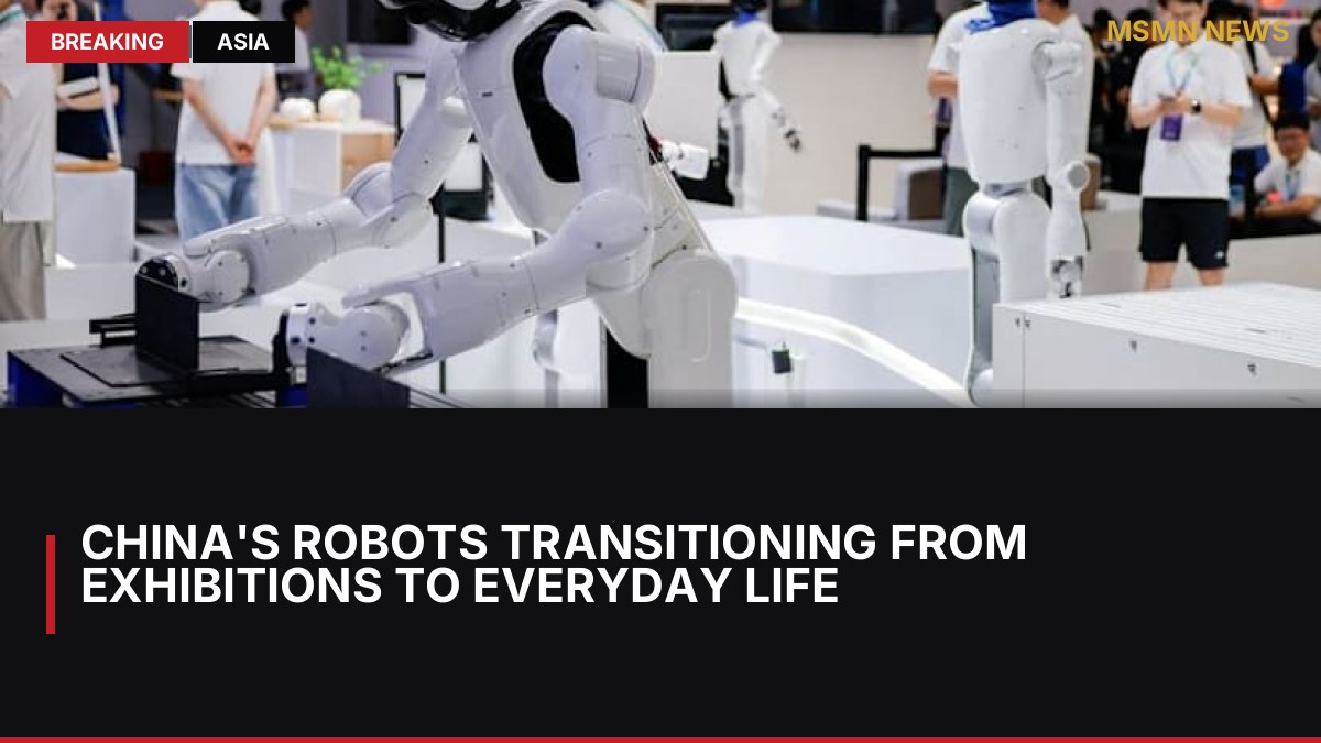 China's Robots Transitioning from Exhibitions to Everyday Life: MSMN News — image from Channel News Asia