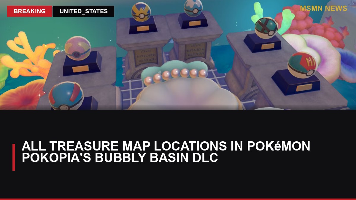 All treasure map locations in Pokémon Pokopia's Bubbly Basin DLC: MSMN News — image from Polygon