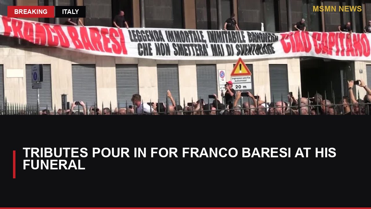 Tributes Pour in for Franco Baresi at His Funeral: MSMN News — image from ANSA Italy