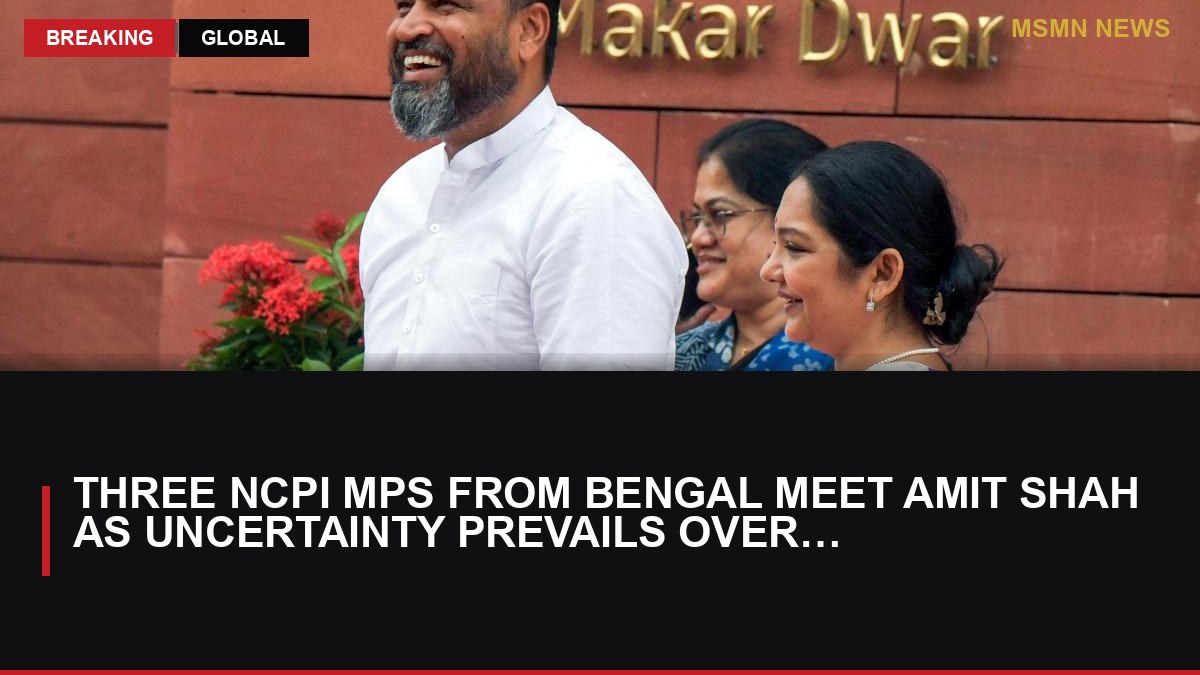 Three NCPI MPs from Bengal meet Amit Shah as uncertainty prevails over their stance: MSMN News — image from The Hindu National