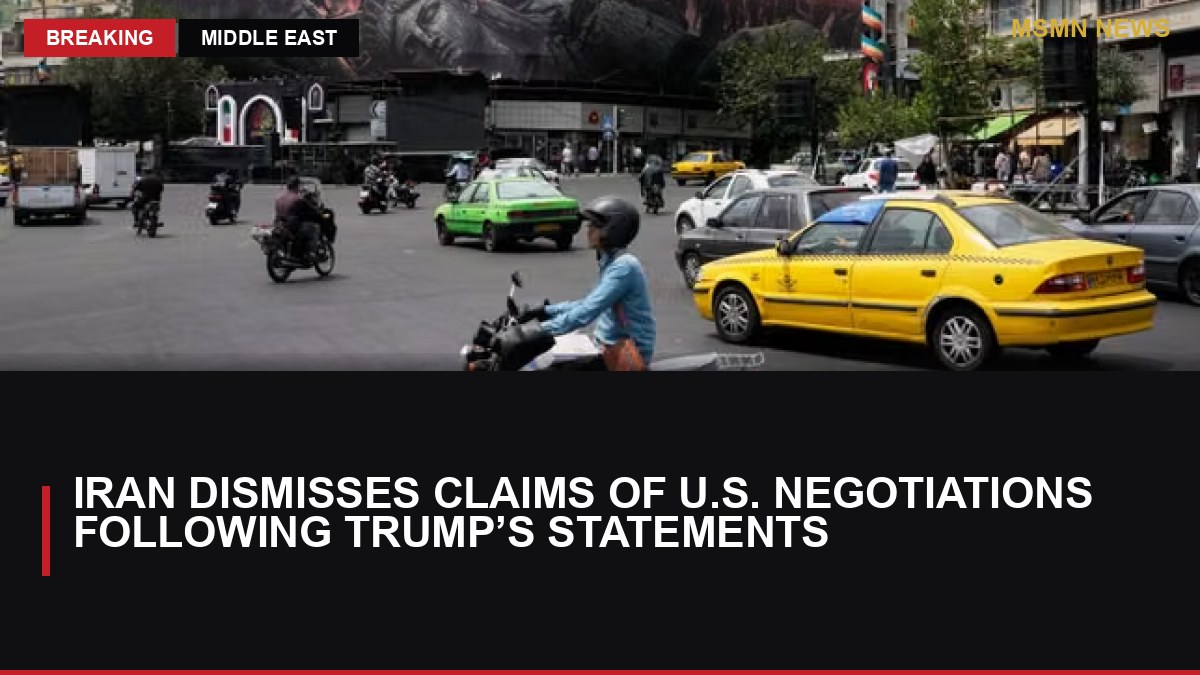Iran Dismisses Claims of U.S. Negotiations Following Trump’s Statements: MSMN News — image from Le Monde English