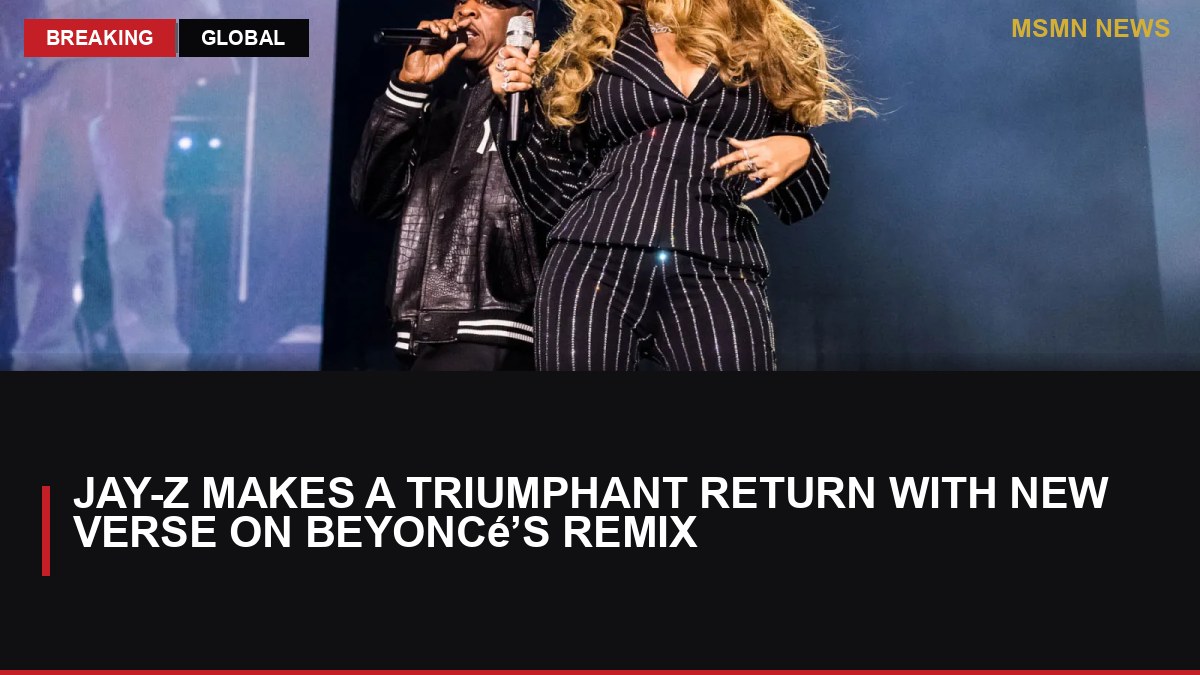 Jay-Z Makes a Triumphant Return with New Verse on Beyoncé’s Remix: MSMN News — image from Rolling Stone Music