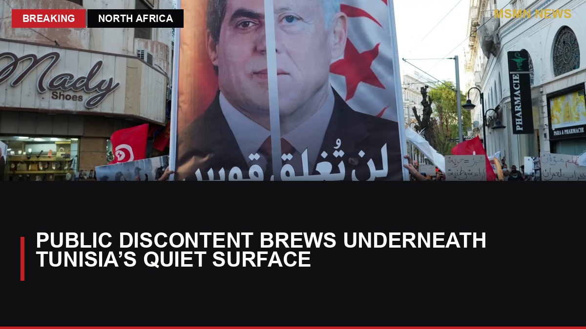 Public Discontent Brews Underneath Tunisia’s Quiet Surface: MSMN News — image from Al Jazeera English