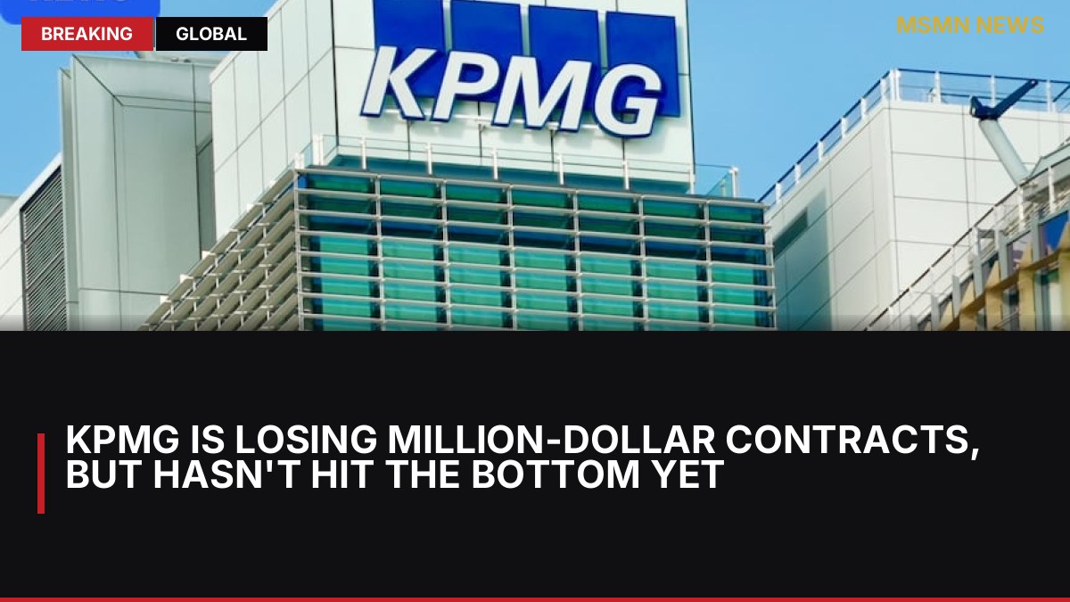 KPMG is losing million-dollar contracts, but hasn't hit the bottom yet: MSMN News — image from ABC Australia