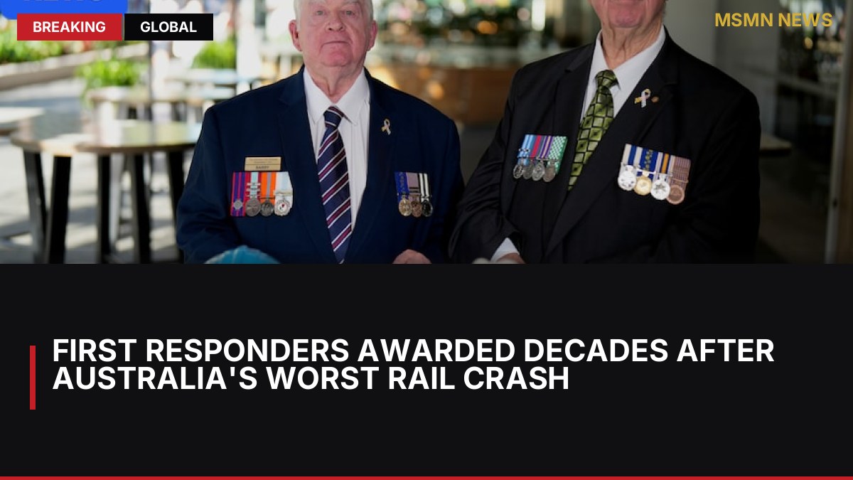 First responders awarded decades after Australia's worst rail crash: MSMN News — image from ABC Australia