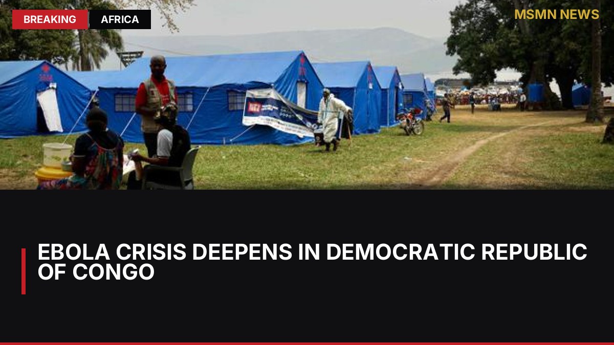 Ebola Crisis Deepens in Democratic Republic of Congo: MSMN News — image from Le Monde English