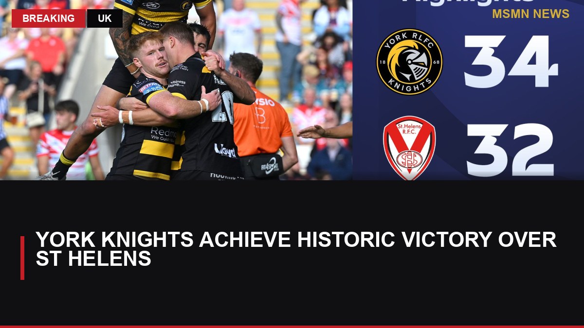 York Knights Achieve Historic Victory Over St Helens: MSMN News — image from Sky Sports