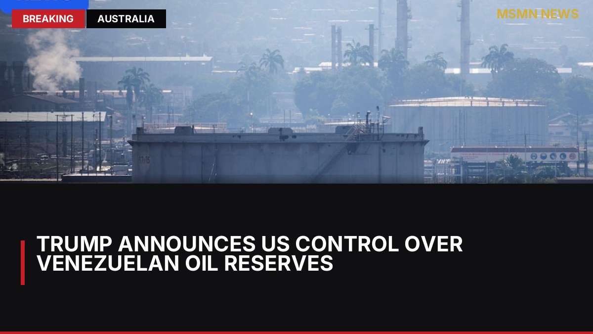 Trump Announces US Control Over Venezuelan Oil Reserves: MSMN News — image from ABC Australia