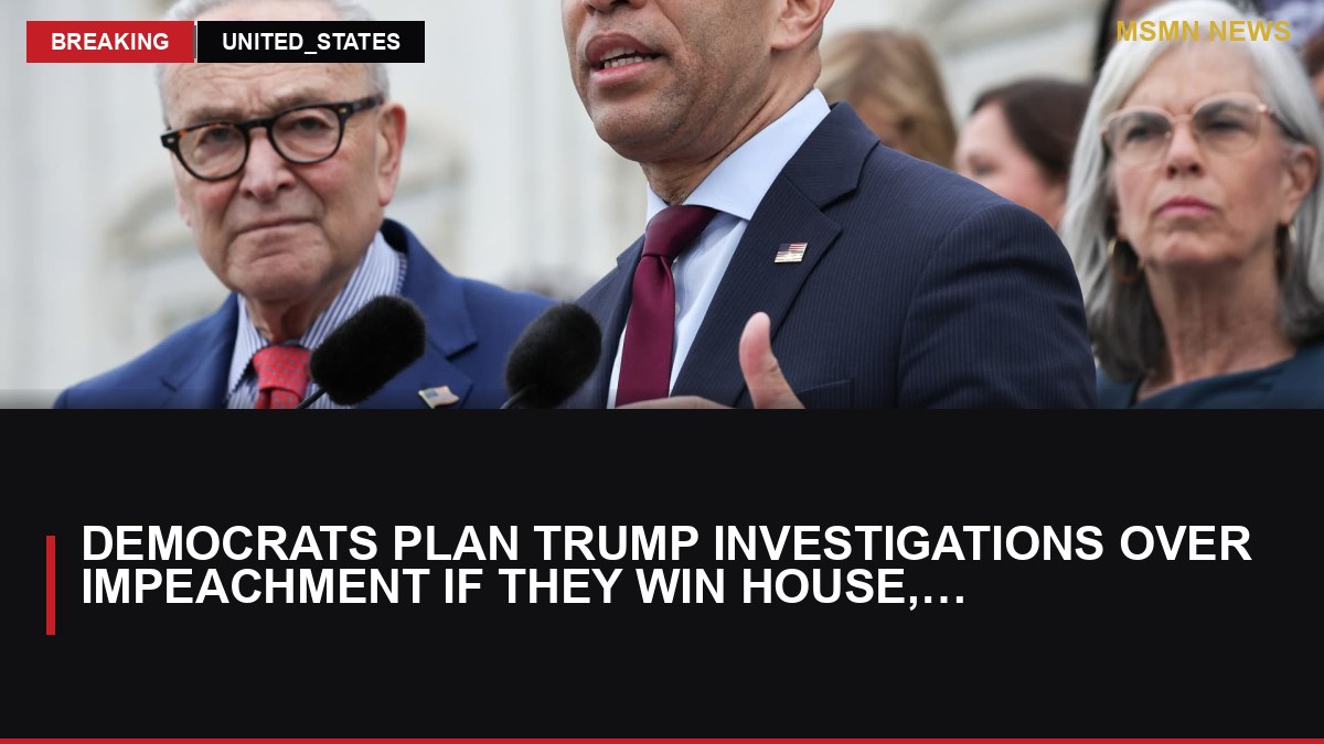 Democrats plan Trump investigations over impeachment if they win House, sources say: MSMN News — image from CNBC Top News