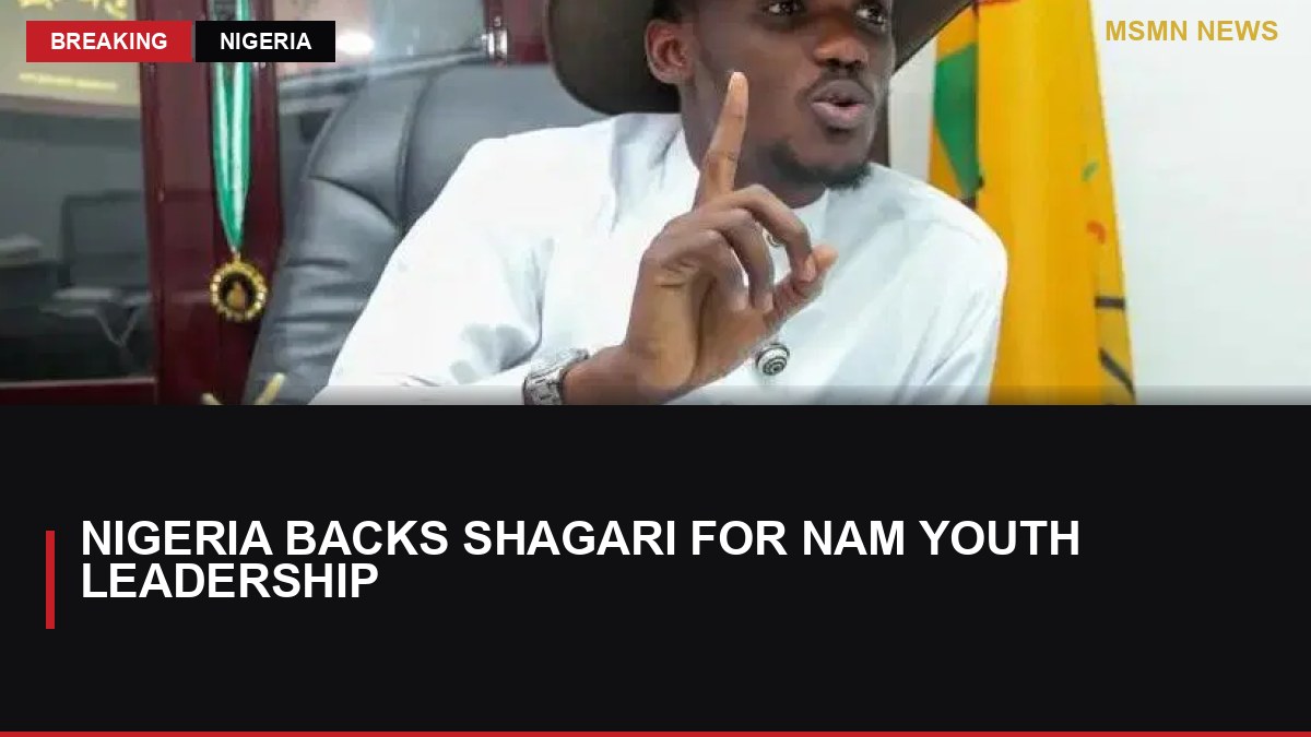Nigeria backs Shagari for NAM Youth leadership: MSMN News — image from Vanguard Nigeria