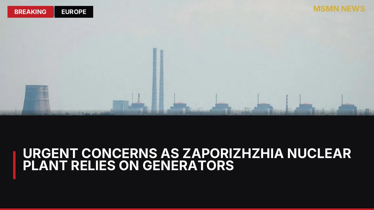 Urgent Concerns as Zaporizhzhia Nuclear Plant Relies on Generators: MSMN News — image from Straits Times World