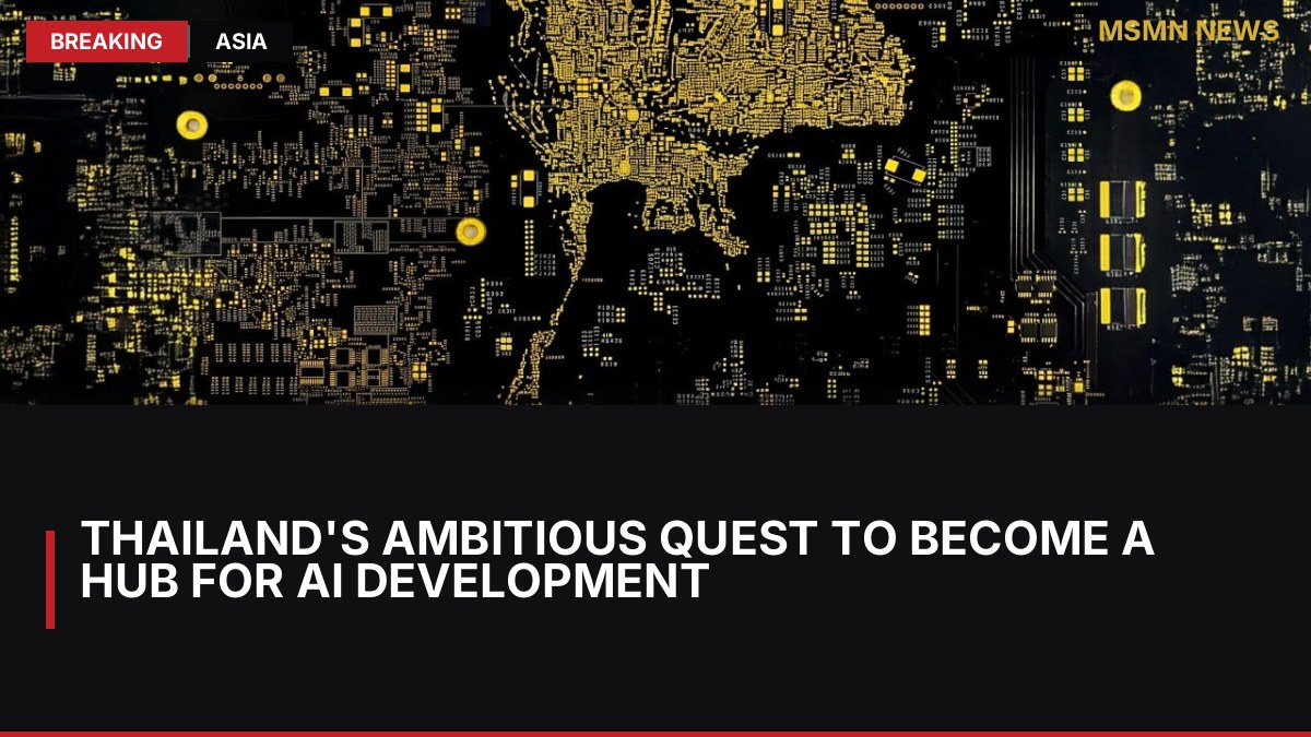 Thailand's Ambitious Quest to Become a Hub for AI Development: MSMN News — image from SCMP China