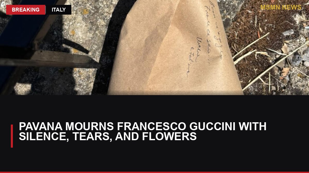 Pavana Mourns Francesco Guccini with Silence, Tears, and Flowers: MSMN News — image from ANSA Italy
