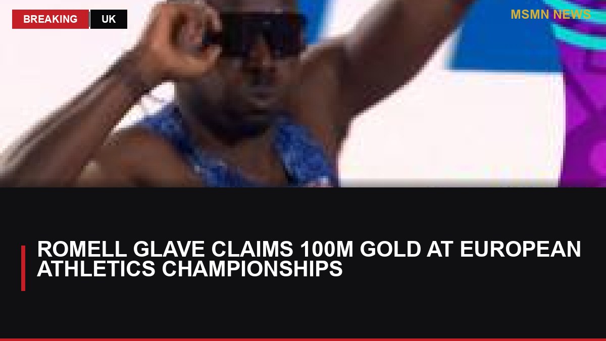 Romell Glave Claims 100m Gold at European Athletics Championships: MSMN News — image from BBC Sport