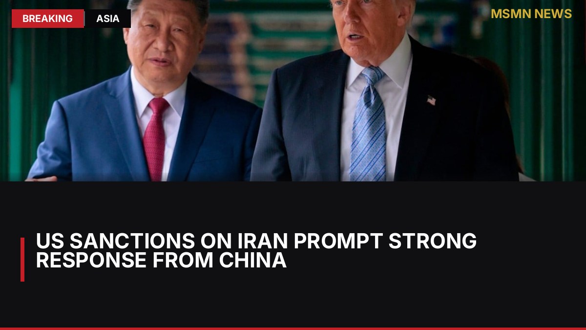 US Sanctions on Iran Prompt Strong Response from China: MSMN News — image from SCMP China