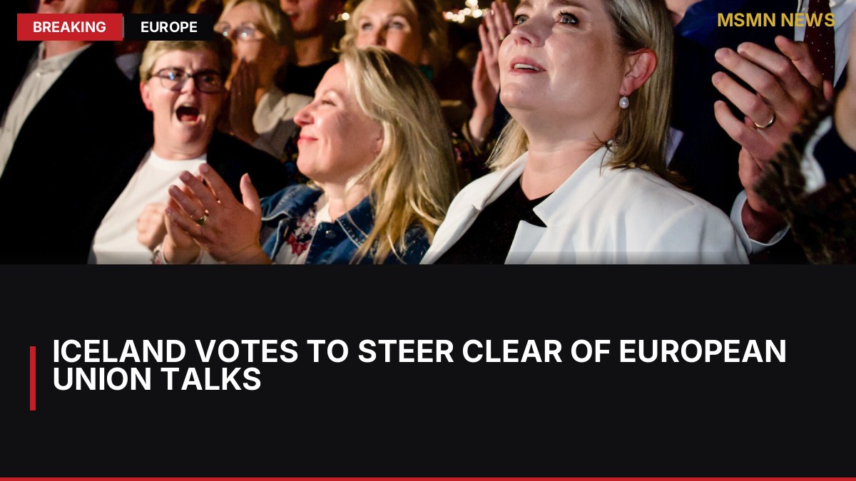 Iceland Votes to Steer Clear of European Union Talks: MSMN News — image from NYT World