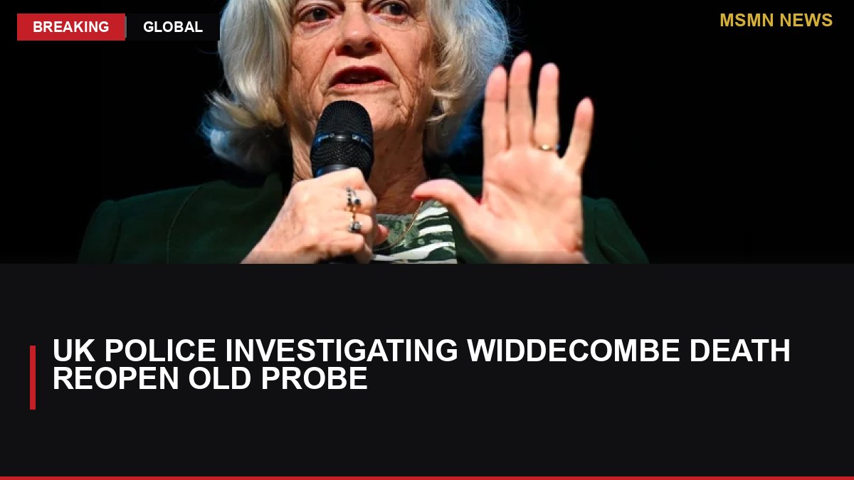 UK police investigating Widdecombe death reopen old probe: MSMN News — image from RTE News
