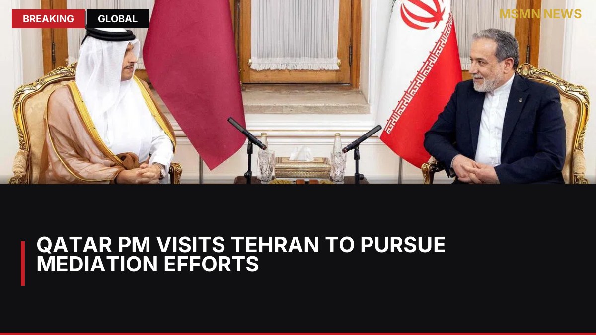Qatar PM visits Tehran to pursue mediation efforts: MSMN News — image from Straits Times World