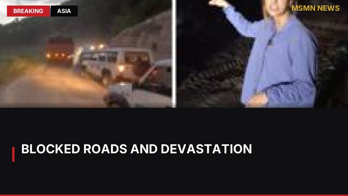 Blocked Roads and Devastation: MSMN News — image from BBC Asia