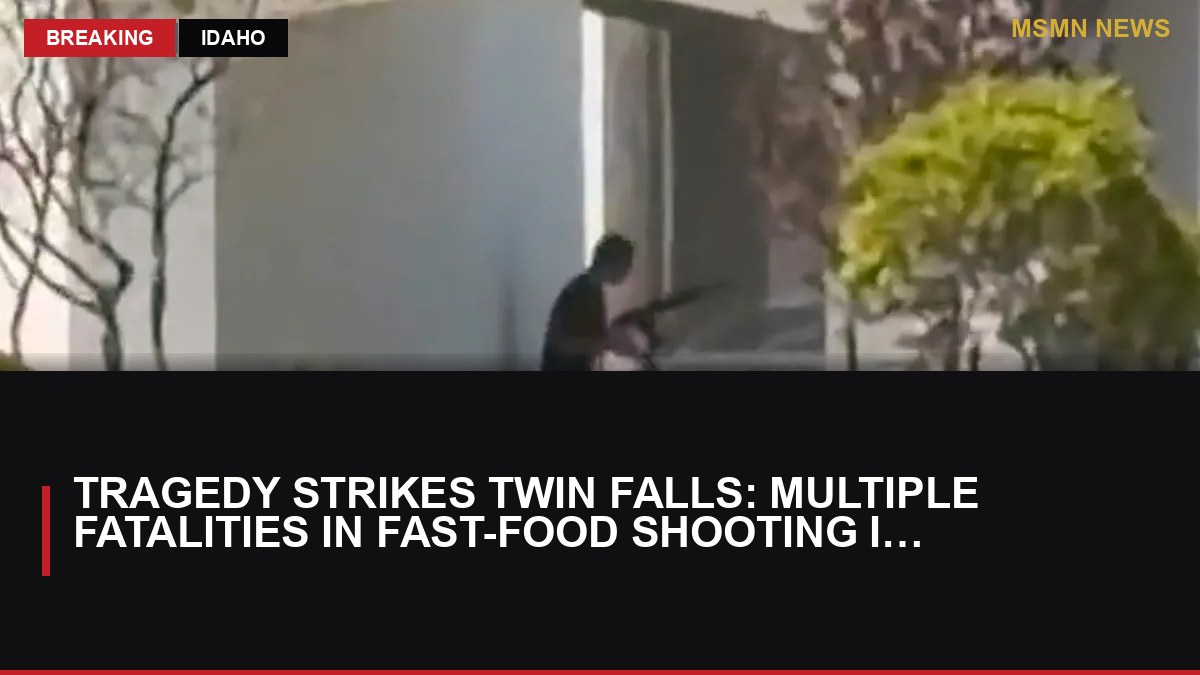 Tragedy Strikes Twin Falls: Multiple Fatalities in Fast-Food Shooting Incident: MSMN News — image from Al Jazeera English