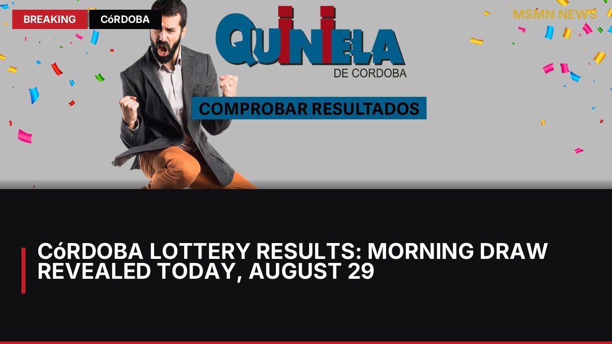 Córdoba Lottery Results: Morning Draw Revealed Today, August 29: MSMN News — image from Clarin Argentina