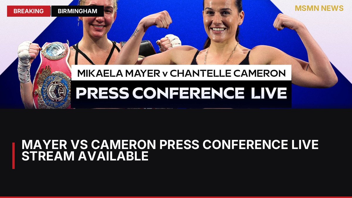 Mayer vs Cameron Press Conference Live Stream Available: MSMN News — image from Sky Sports