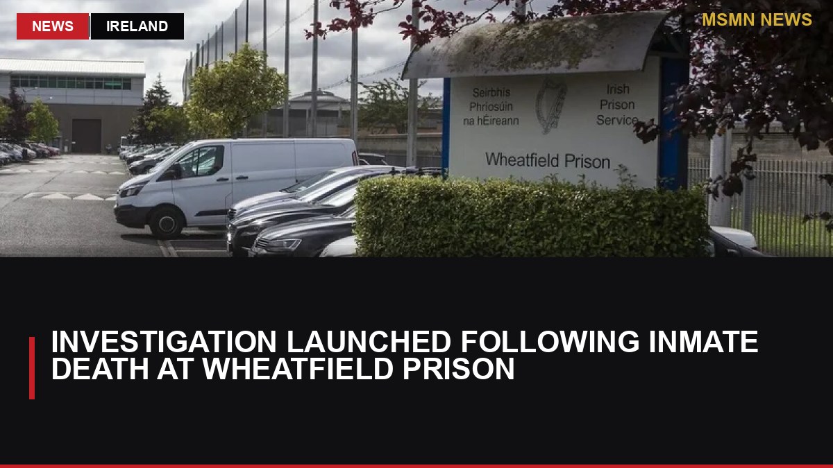 Investigation Launched Following Inmate Death at Wheatfield Prison: MSMN News — image from RTE News