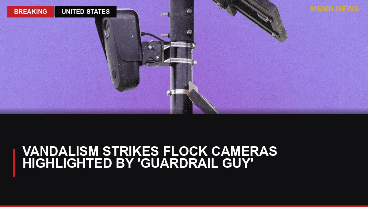 Vandalism Strikes Flock Cameras Highlighted by 'Guardrail Guy': MSMN News — image from Wired