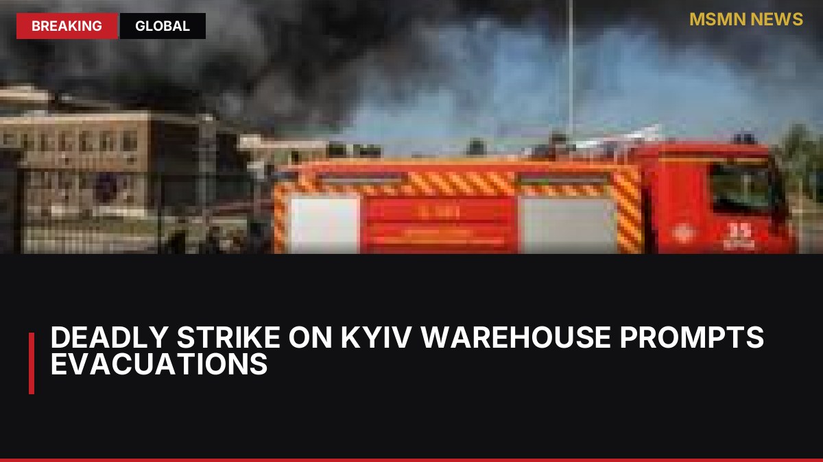 Deadly strike on Kyiv warehouse prompts evacuations: MSMN News — image from BBC World