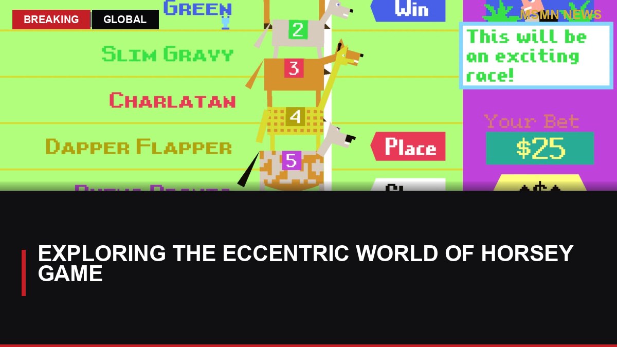 Exploring the Eccentric World of Horsey Game: MSMN News — image from Polygon