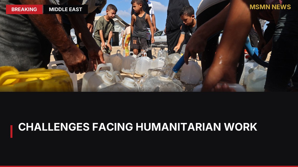 Challenges Facing Humanitarian Work: MSMN News — image from The National UAE