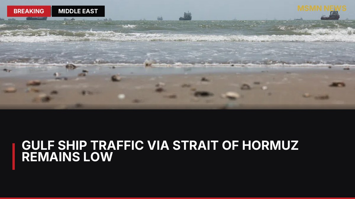 Gulf Ship Traffic via Strait of Hormuz Remains Low: MSMN News — image from Straits Times World