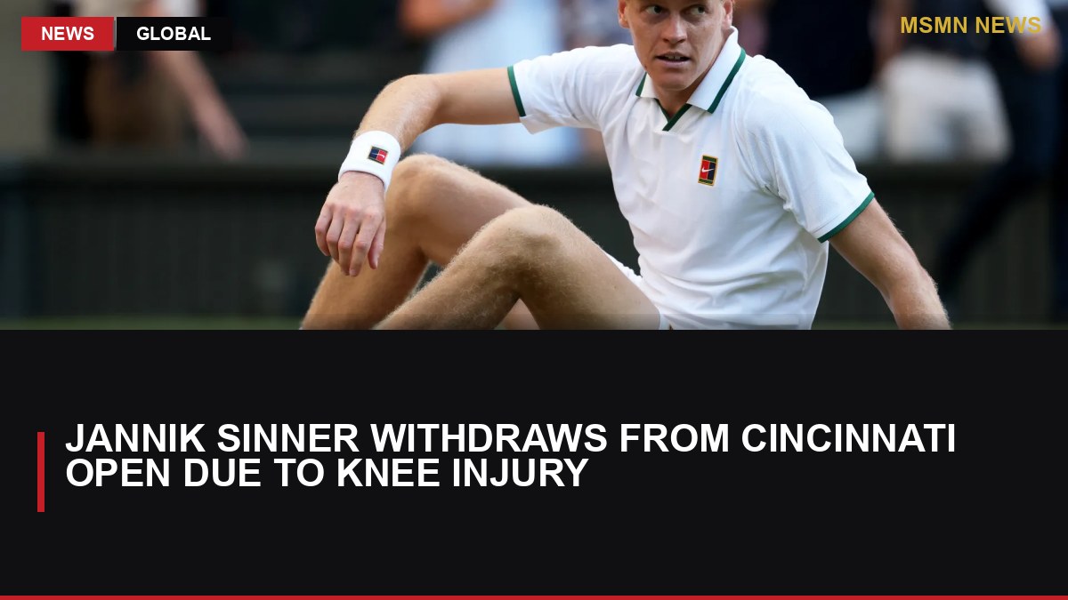 Jannik Sinner Withdraws from Cincinnati Open Due to Knee Injury: MSMN News — image from Al Jazeera English