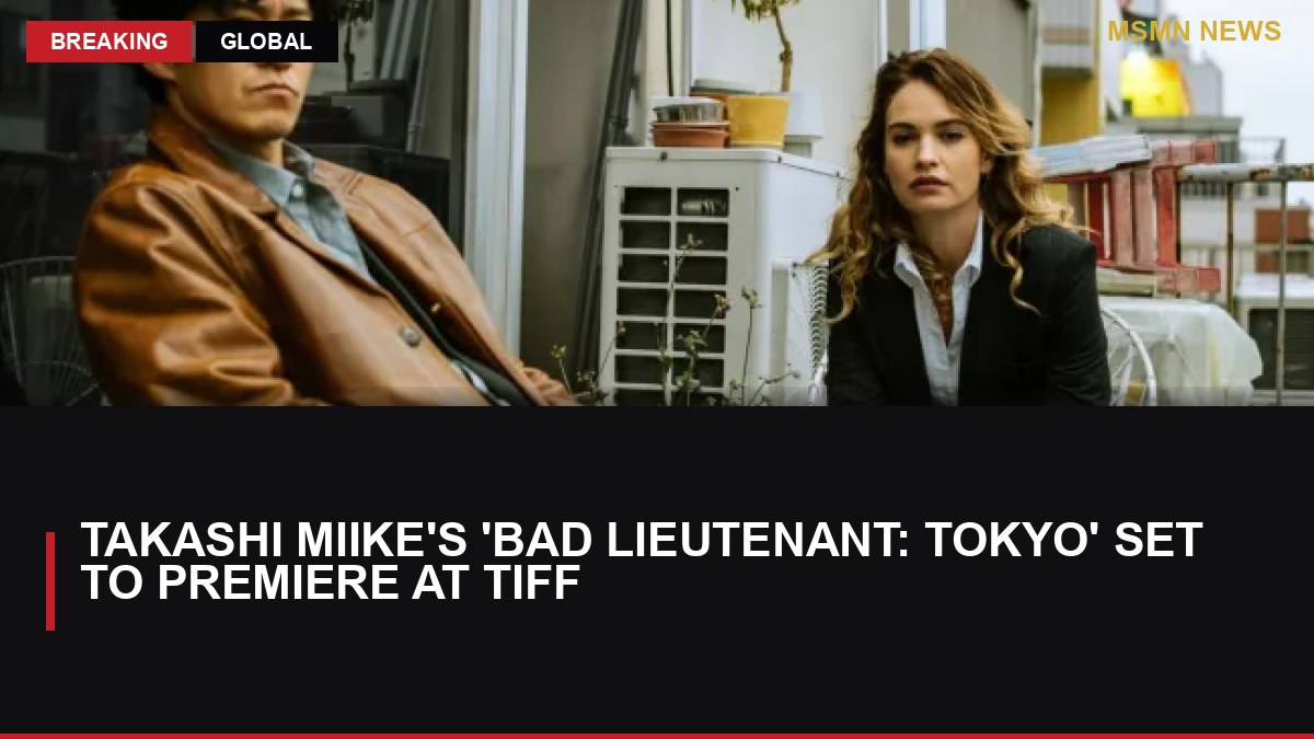 Takashi Miike's 'Bad Lieutenant: Tokyo' Set to Premiere at TIFF: MSMN News — image from IndieWire