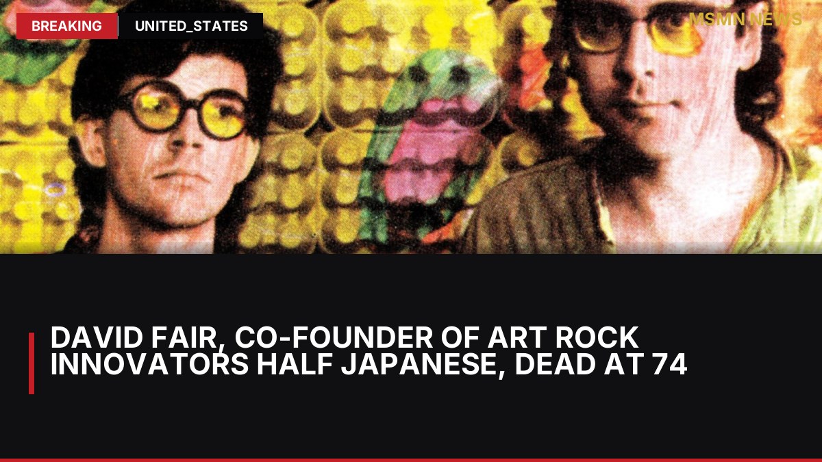 David Fair, Co-Founder of Art Rock Innovators Half Japanese, Dead at 74: MSMN News — image from Rolling Stone Music