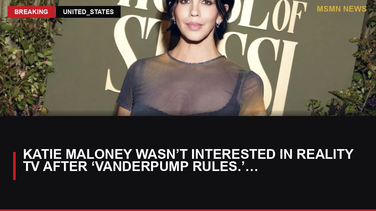 Katie Maloney Wasn’t Interested in Reality TV After ‘Vanderpump Rules.’ Then Came Stassi Schroeder: MSMN News — image from Hollywood Reporter