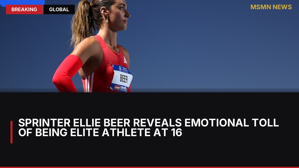 Sprinter Ellie Beer reveals emotional toll of being elite athlete at 16: MSMN News — image from ABC Australia