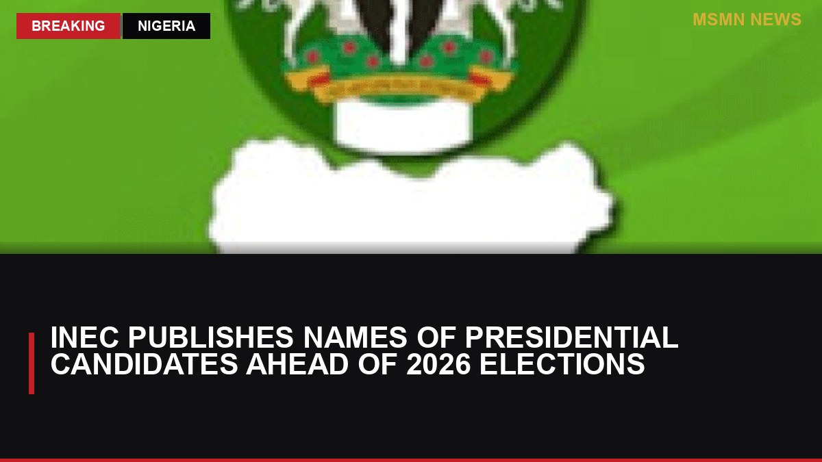INEC Publishes Names of Presidential Candidates Ahead of 2026 Elections: MSMN News — image from ThisDay Nigeria