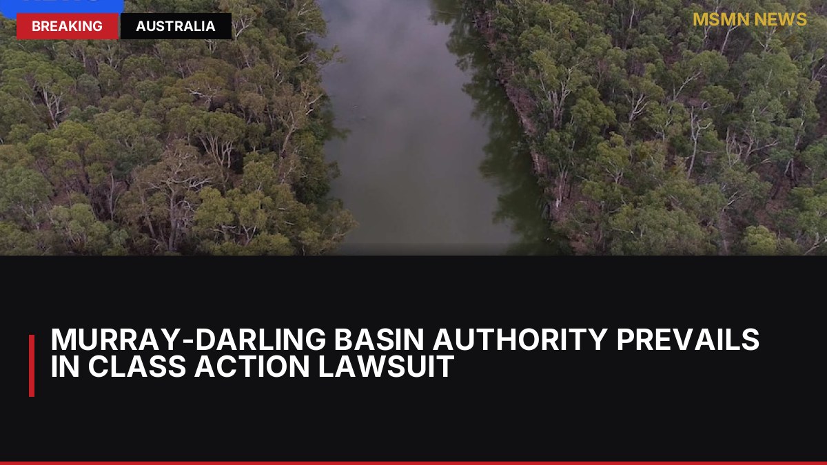 Murray-Darling Basin Authority Prevails in Class Action Lawsuit: MSMN News — image from ABC Australia