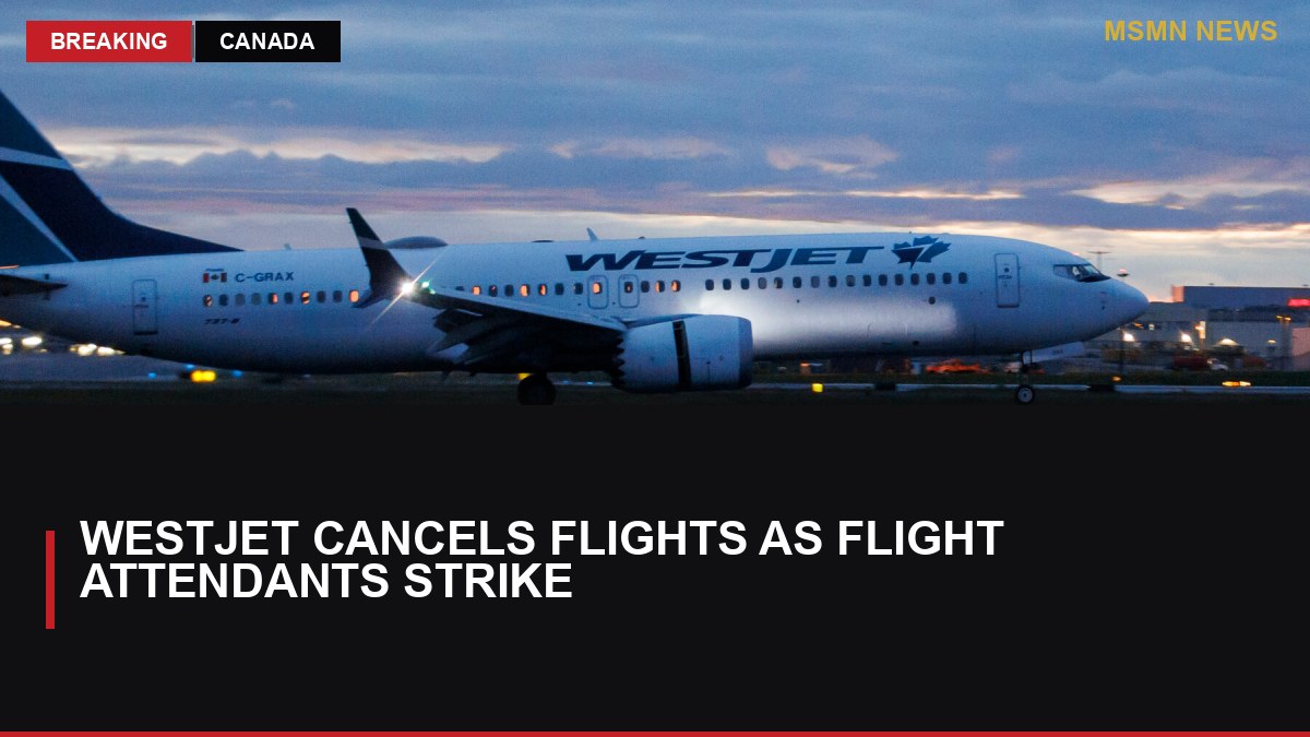 WestJet Cancels Flights as Flight Attendants Strike: MSMN News — image from NYT World