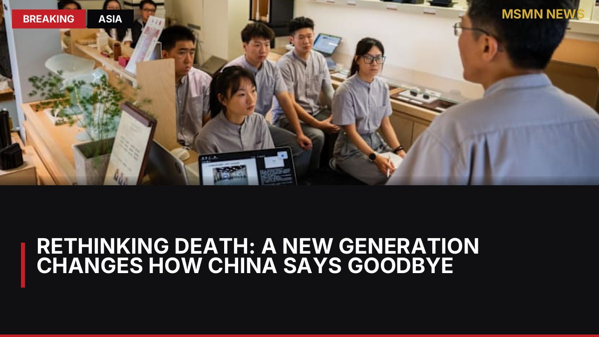 Rethinking Death: A New Generation Changes How China Says Goodbye: MSMN News — image from Channel News Asia