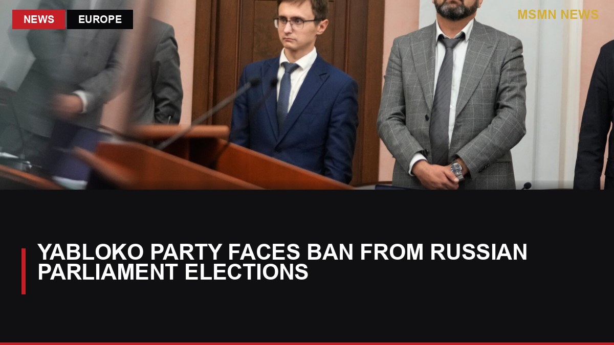 Yabloko Party Faces Ban from Russian Parliament Elections: MSMN News — image from NYT World
