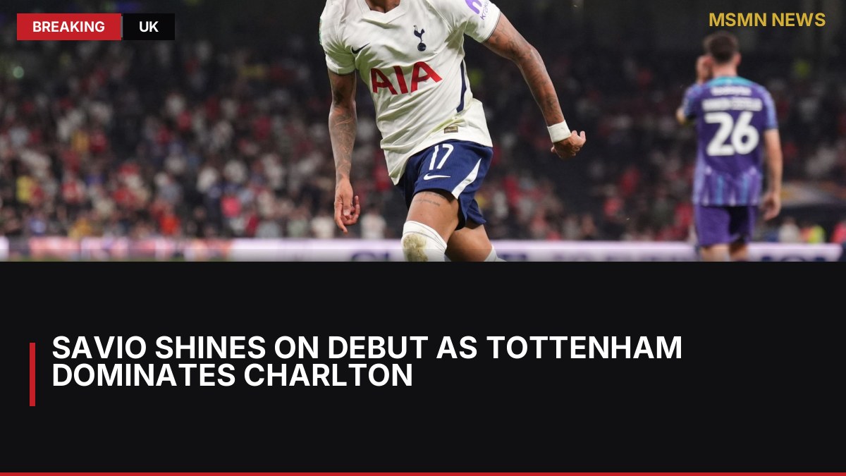 Savio Shines on Debut as Tottenham Dominates Charlton: MSMN News — image from Sky Sports