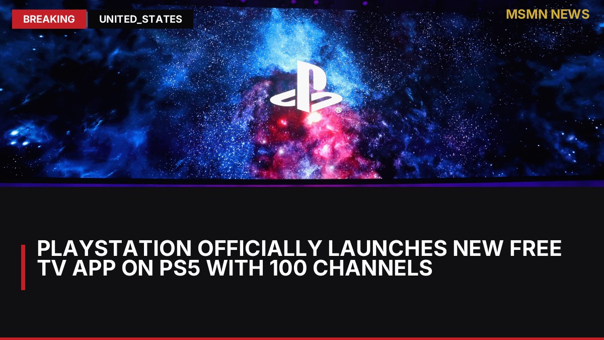 PlayStation Officially Launches New Free TV App on PS5 with 100 Channels: MSMN News — image from Polygon