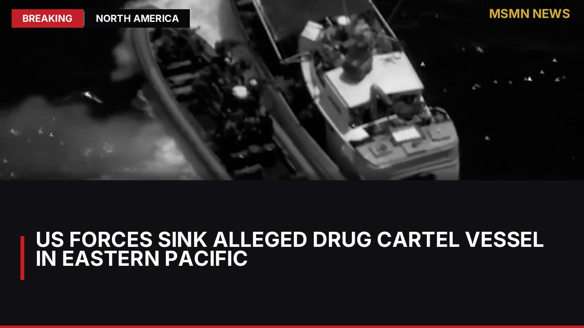 US Forces Sink Alleged Drug Cartel Vessel in Eastern Pacific: MSMN News — image from Al Jazeera English