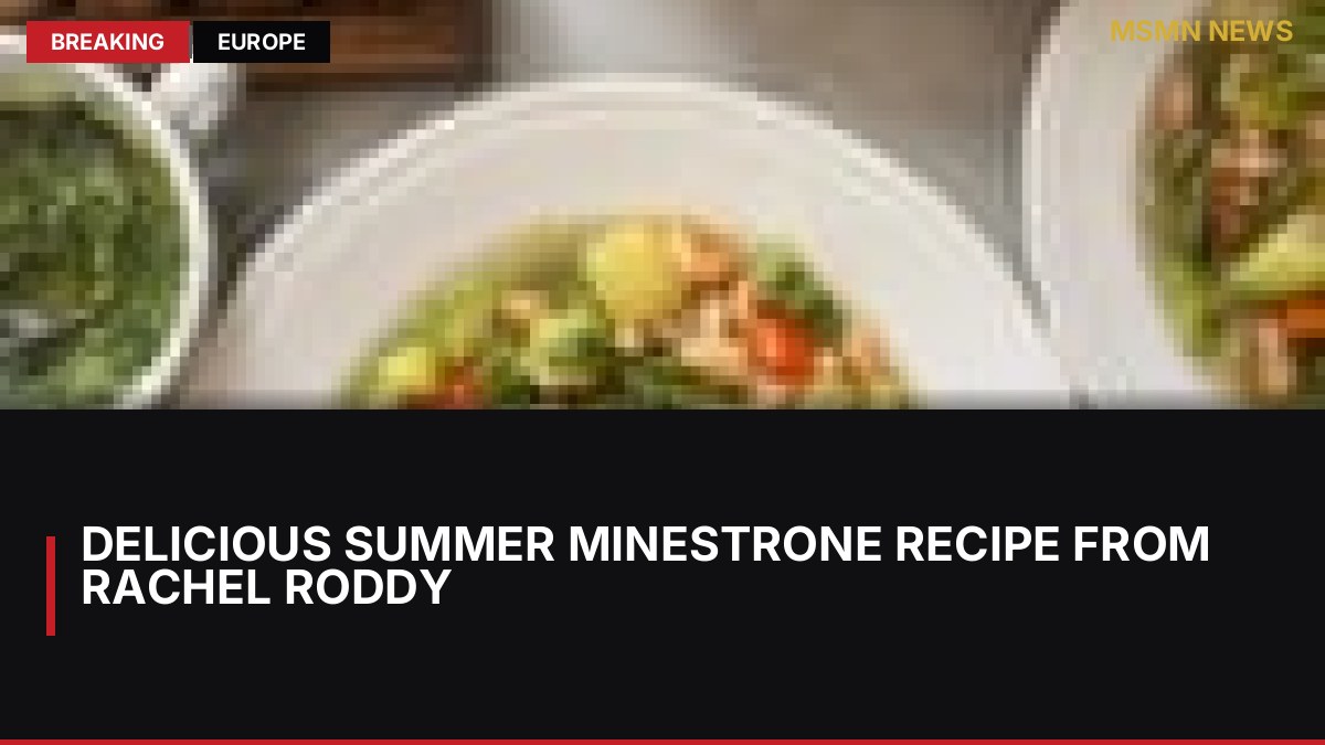 Delicious Summer Minestrone Recipe from Rachel Roddy: MSMN News — image from Guardian UK