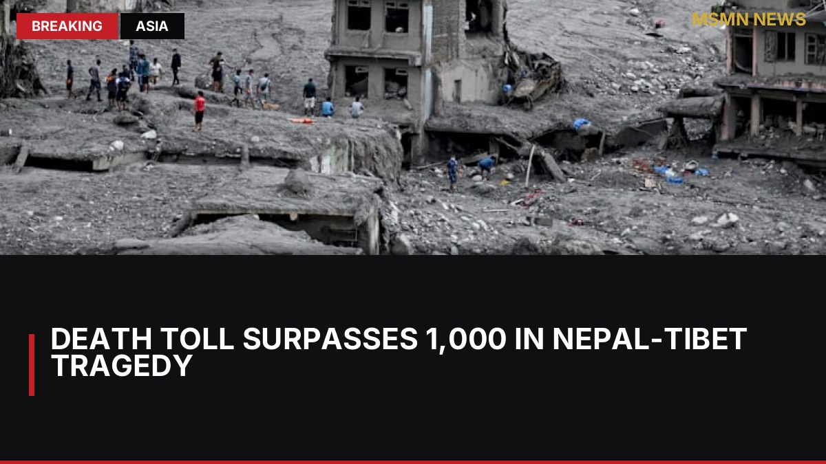 Death Toll Surpasses 1,000 in Nepal-Tibet Tragedy: MSMN News — image from Channel News Asia