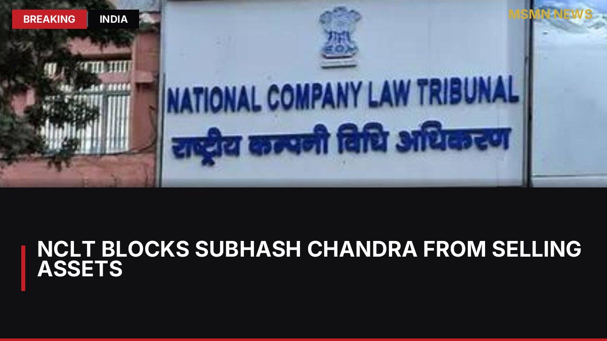 NCLT Blocks Subhash Chandra from Selling Assets: MSMN News — image from Times of India
