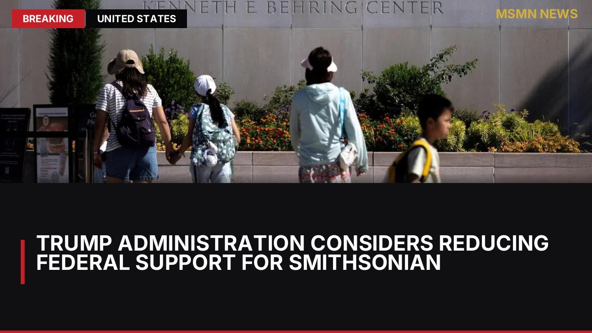 Trump Administration Considers Reducing Federal Support for Smithsonian: MSMN News — image from Straits Times World