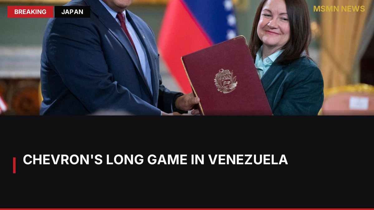 Chevron's Long Game in Venezuela: MSMN News — image from Japan Times